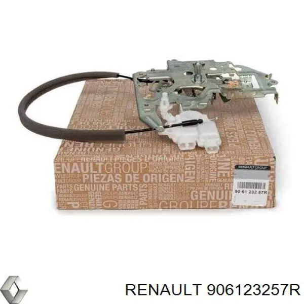 906123257R Renault (RVI) cerradura de puerta de batientes, trasera derecha