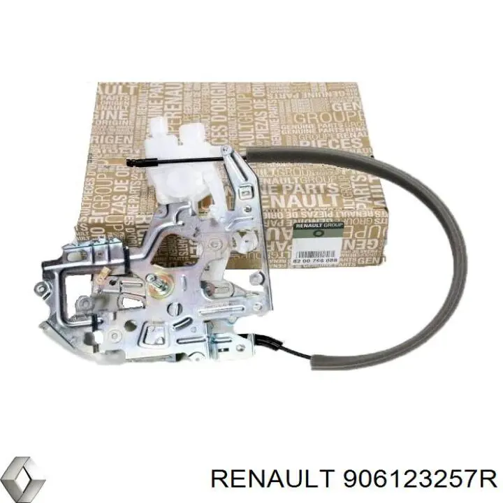 Comprar 906123257R Renault (RVI) Cerradura de puerta trasera derecha de doble hoja