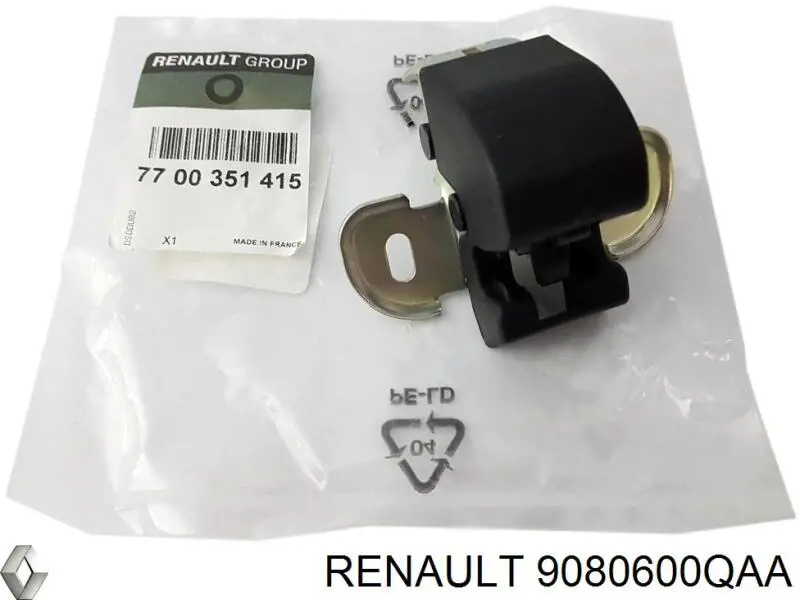 9080600QAA Renault (RVI) cerradura de puerta de batientes, trasera derecha inferior