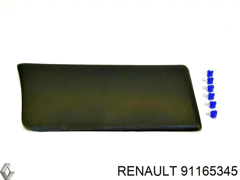 91165345 Renault (RVI) moldura de puerta delantera derecha inferior