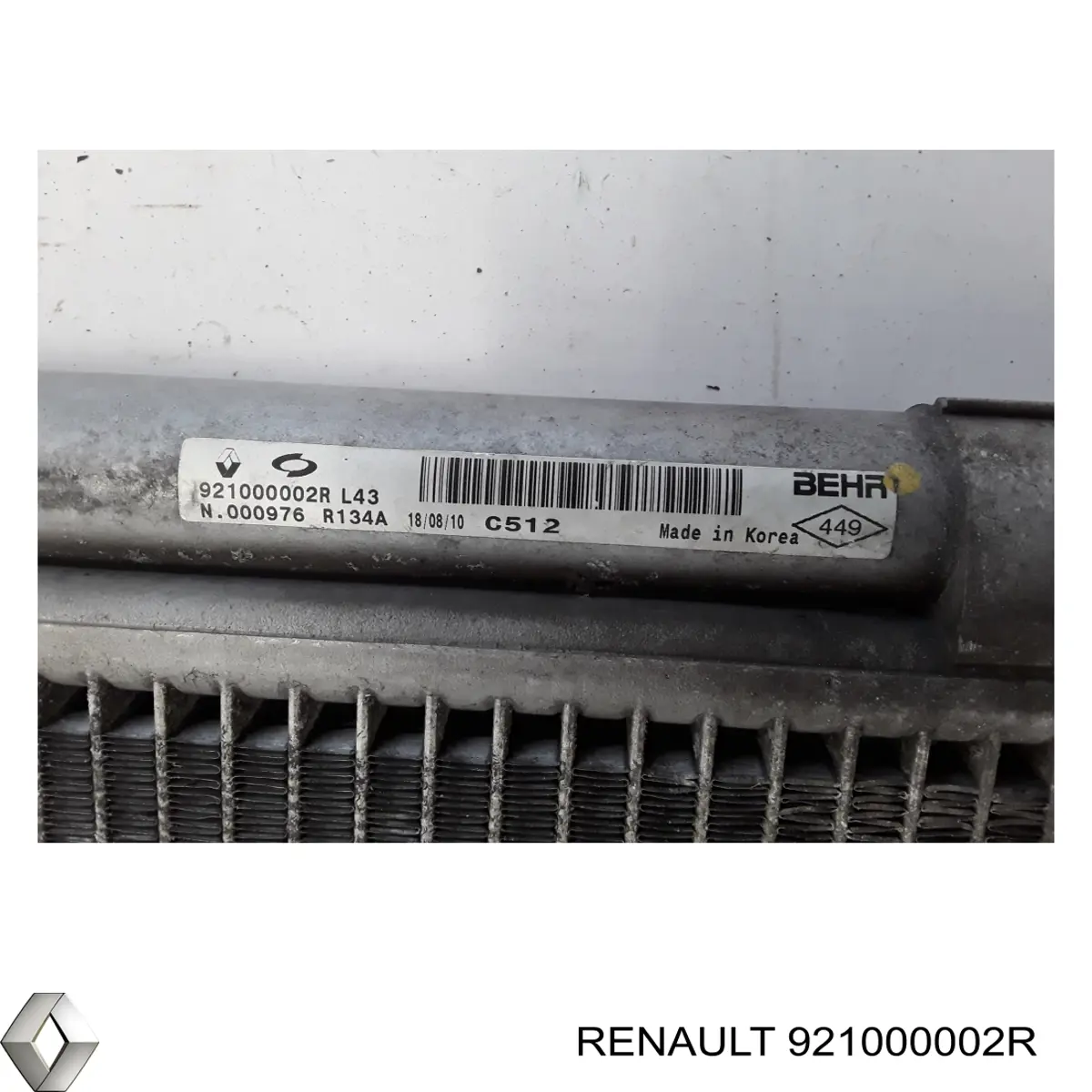 Condensador aire acondicionado 921000002R Renault (RVI)