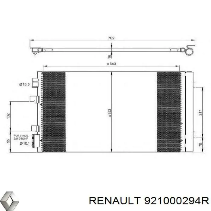 Aire acondicionado capacitor Renault (RVI) 921000294R precio, desde 62,86 EUR
