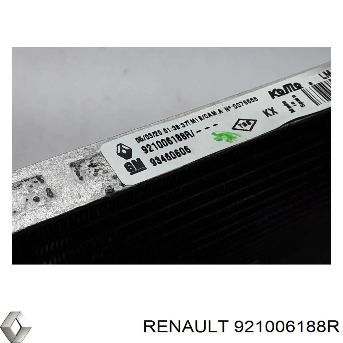921006188R Renault (RVI) Radiador de aire acondicionado