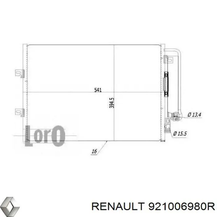 Comprar 921006980R Renault (RVI) Condensador de aire acondicionado