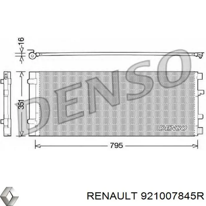 Aire acondicionado capacitor Renault (RVI) 921007845R precio, desde 117,61 EUR