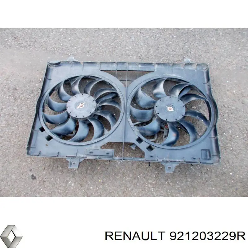 Ventilador (rodete +motor) refrigeración del motor con electromotor completo para Renault Koleos (HY0)