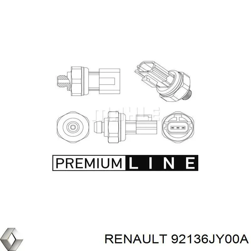 Sensor de presion A/C Renault (RVI) 92136JY00A precio, desde 27,41 EUR