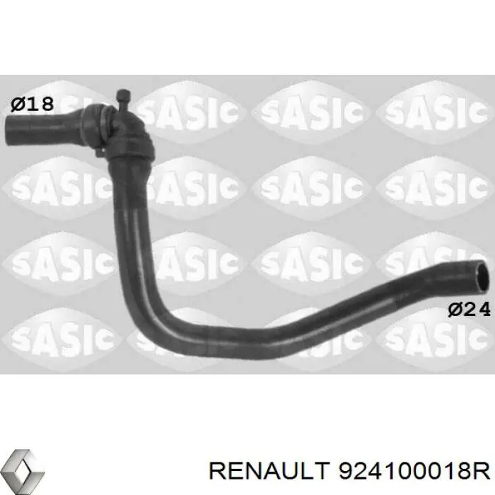 924100018R Renault (RVI) manguera (conducto del sistema de refrigeración)