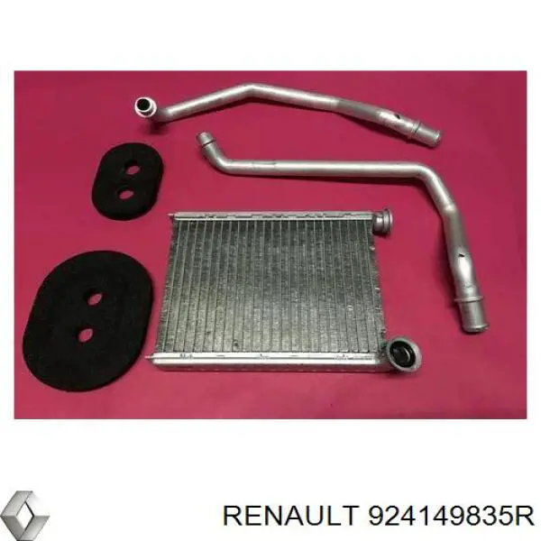 924149835R Renault (RVI) manguera del radiador del calentador (estufa, Doble)