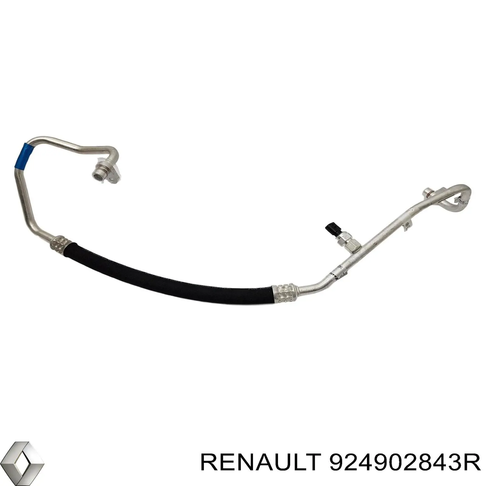 924902843R Renault (RVI) tubería de alta presión, aire acondicionado, de compresor aire acondicionado a condensador