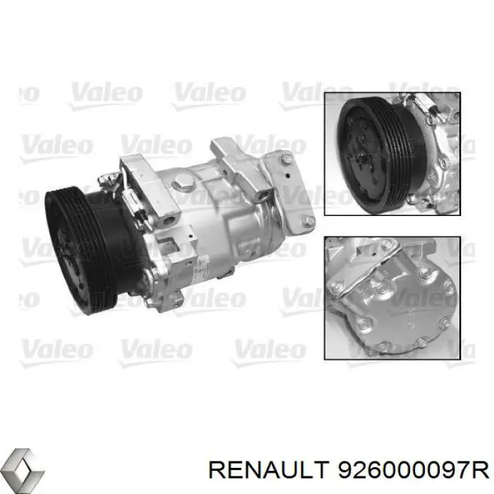 926000097R Renault (RVI) compresor de aire acondicionado
