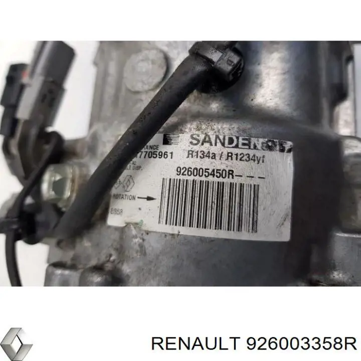 Válvula del compresor de aire acondicionado 926003358R Renault (RVI)