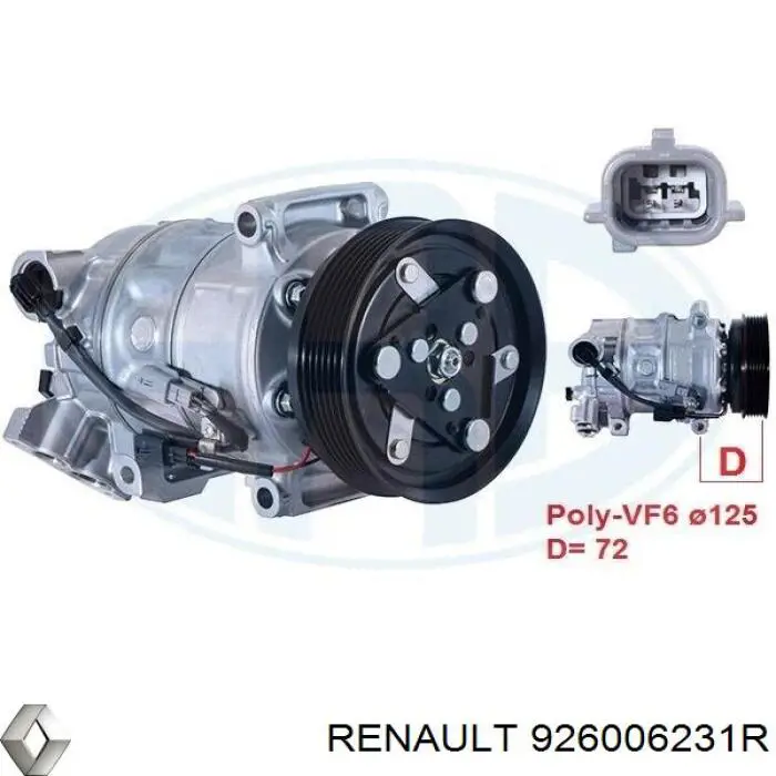 Compresor de aire acondicionado PXC141762 Sanden