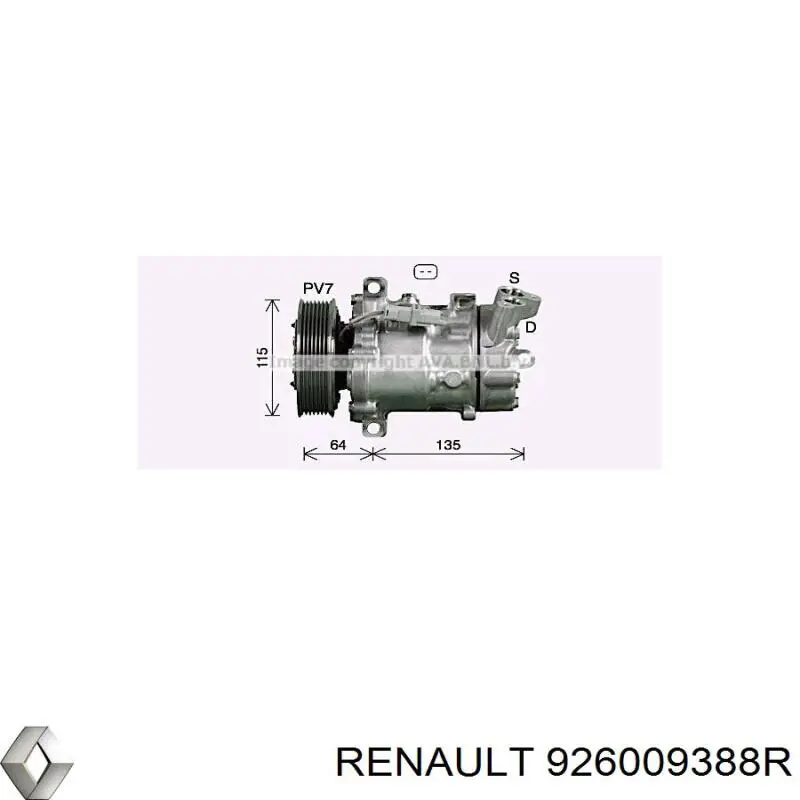 926008670R Renault (RVI) Compresor climatizador