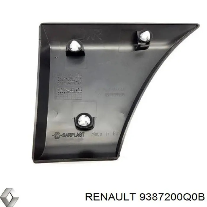 9387200Q0B Renault (RVI) listón embellecedor/protector, guardabarros trasero derecho