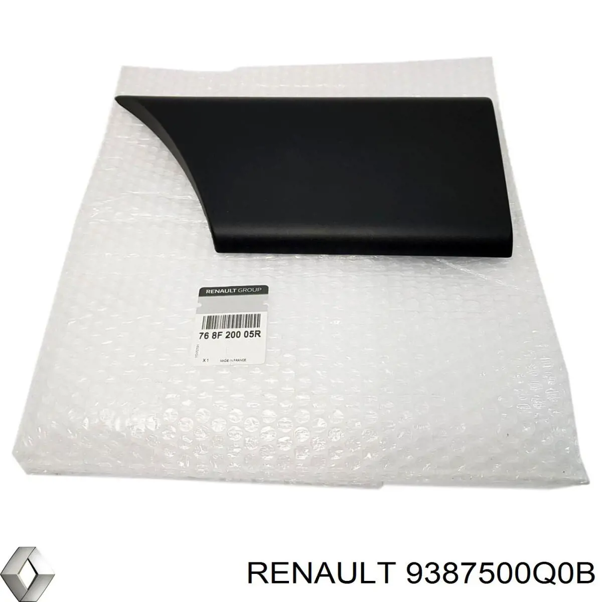 Moldura de guardabarros trasero izquierdo 9387500Q0B Renault (RVI)