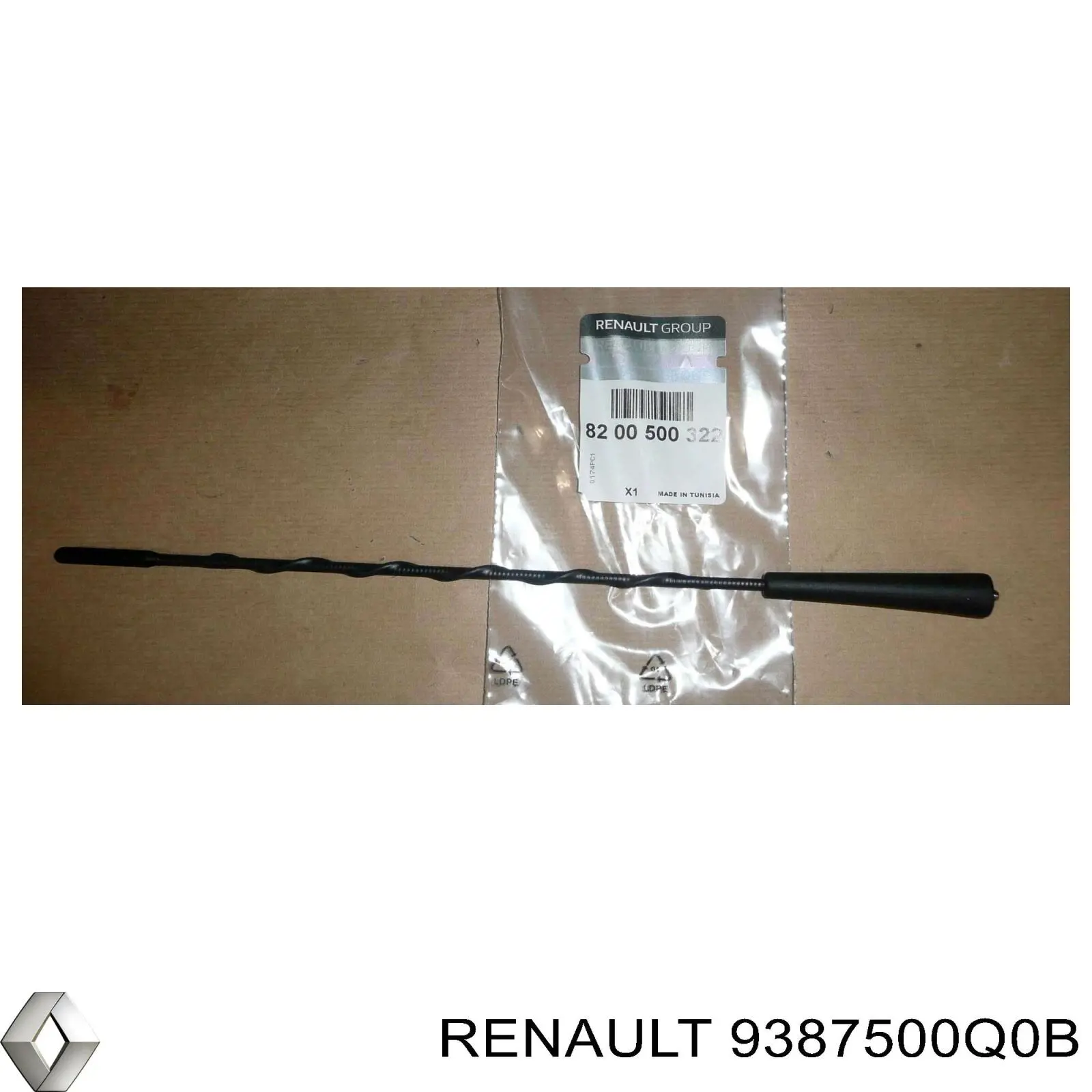 Moldura de guardabarros trasero izquierdo Renault (RVI) 9387500Q0B precio, desde 36,26 EUR