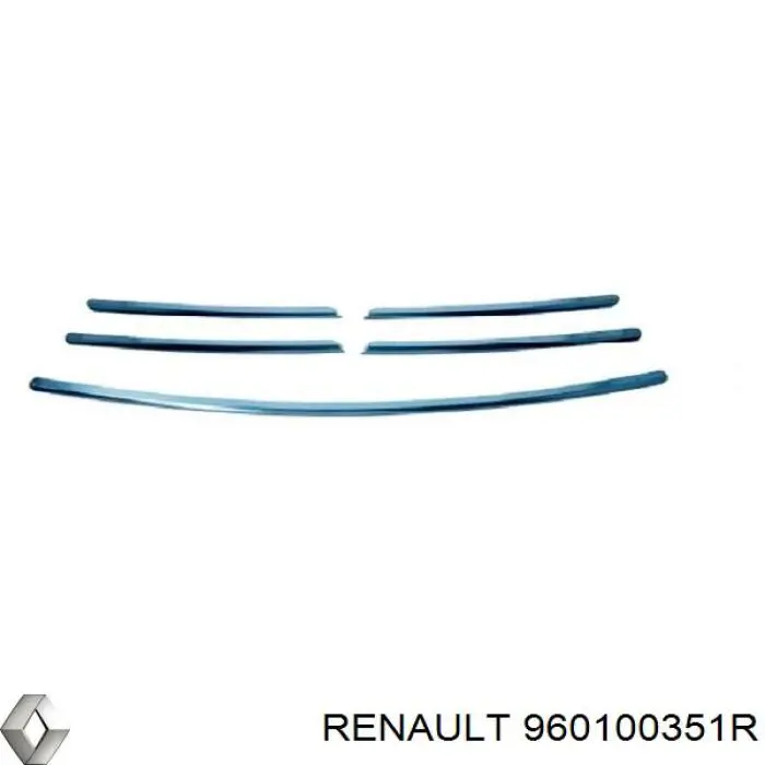 Moldura de rejilla del radiador Renault (RVI) 960100351R precio, desde 89,88 EUR