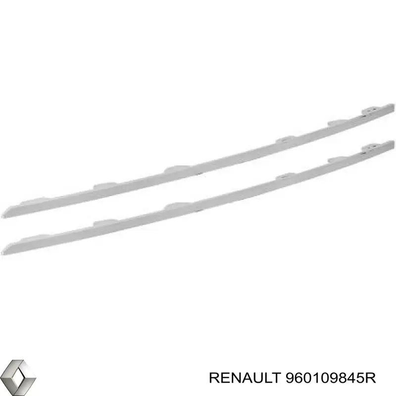 960109845R Renault (RVI) Moldura inferior de la parrilla del radiador