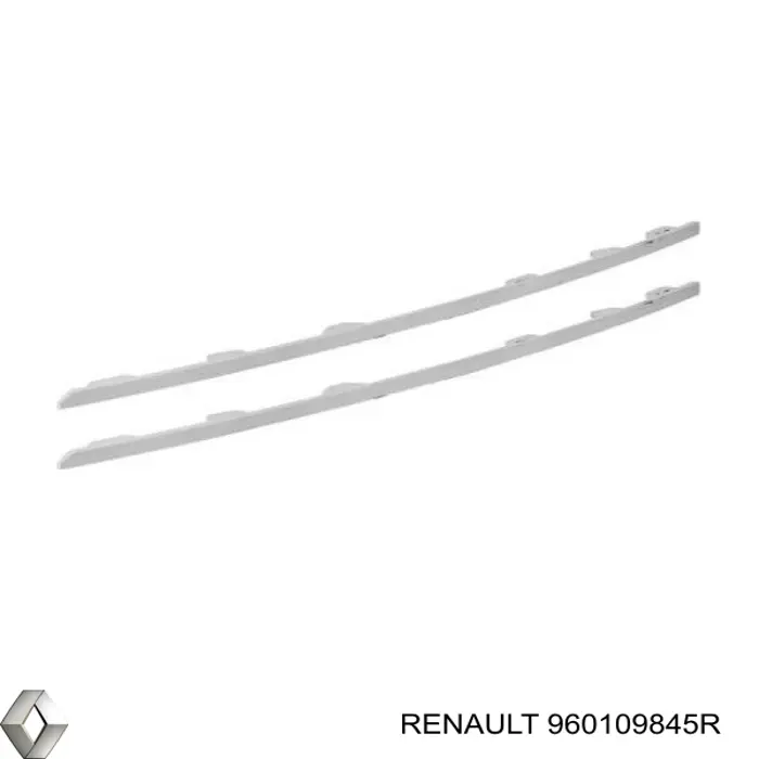 Comprar 960109845R Renault (RVI) Moldura inferior de la parrilla del radiador