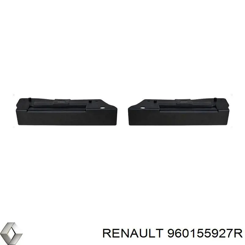 960155927R Renault (RVI) Soporte del alerón del parachoques delantero