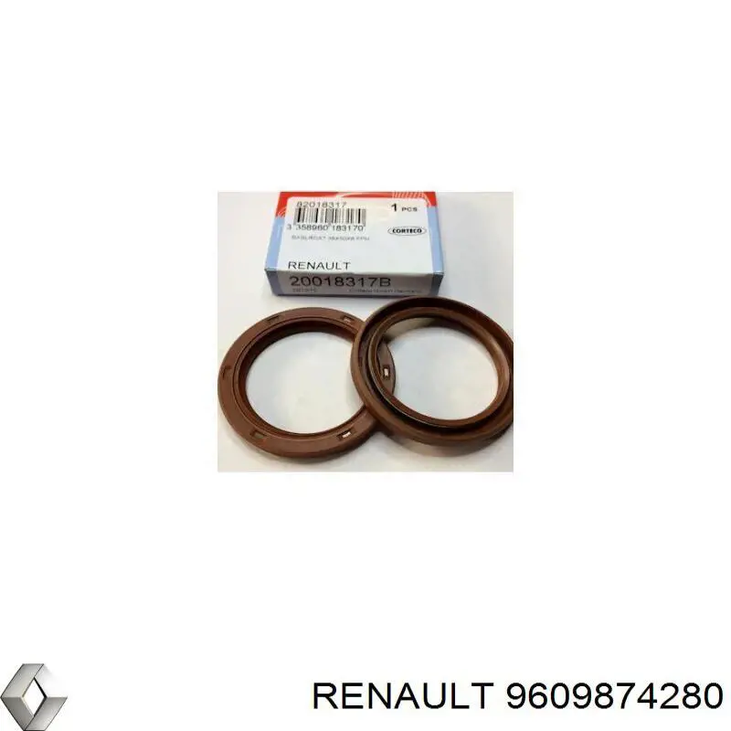 9609874280 Renault (RVI) anillo retén, cigüeñal frontal