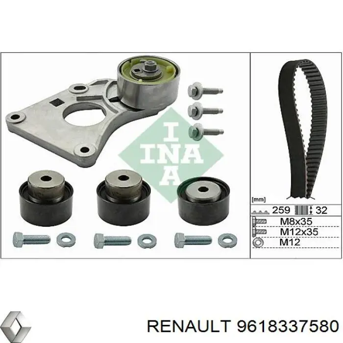 9618337580 Renault (RVI) correa distribucion