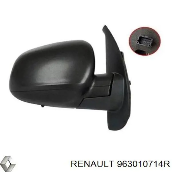 Comprar 963010714R Renault (RVI) Espejo de retrovisor derecho