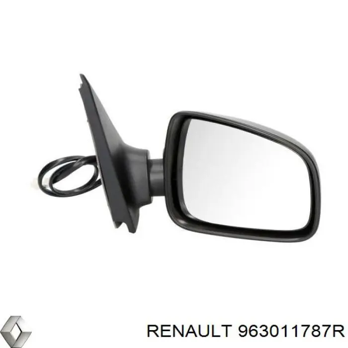 963011787R Renault (RVI) espejo retrovisor derecho
