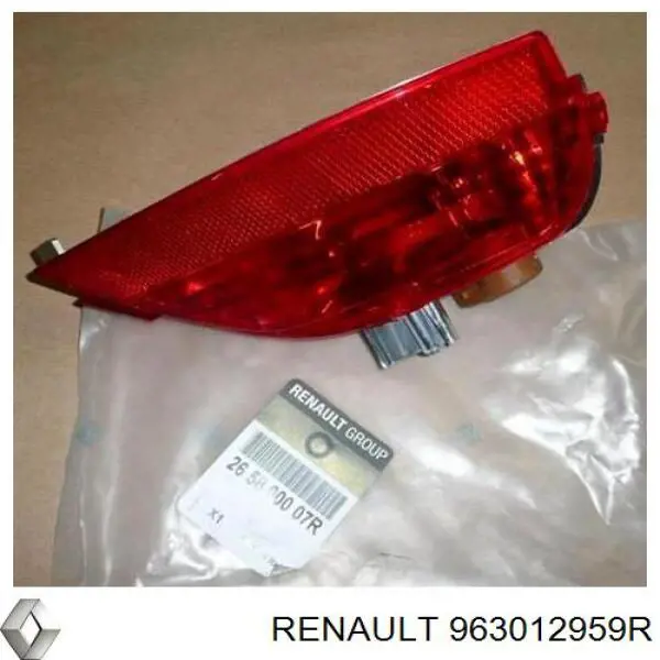 963012959R Renault (RVI) espejo retrovisor derecho