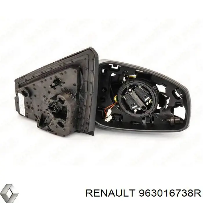 963016738R Renault (RVI) espejo retrovisor derecho