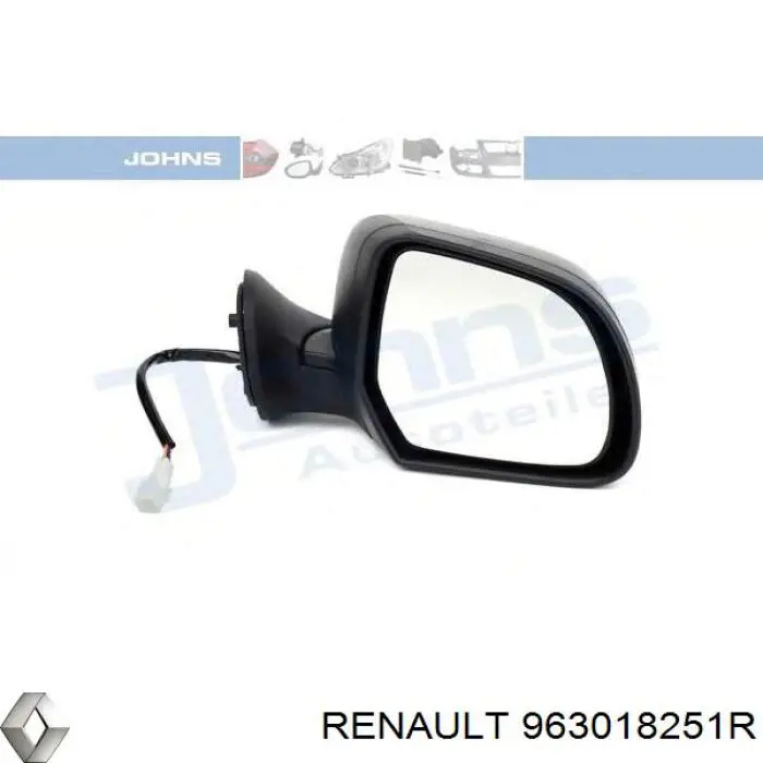 963018251R Renault (RVI) espejo retrovisor derecho