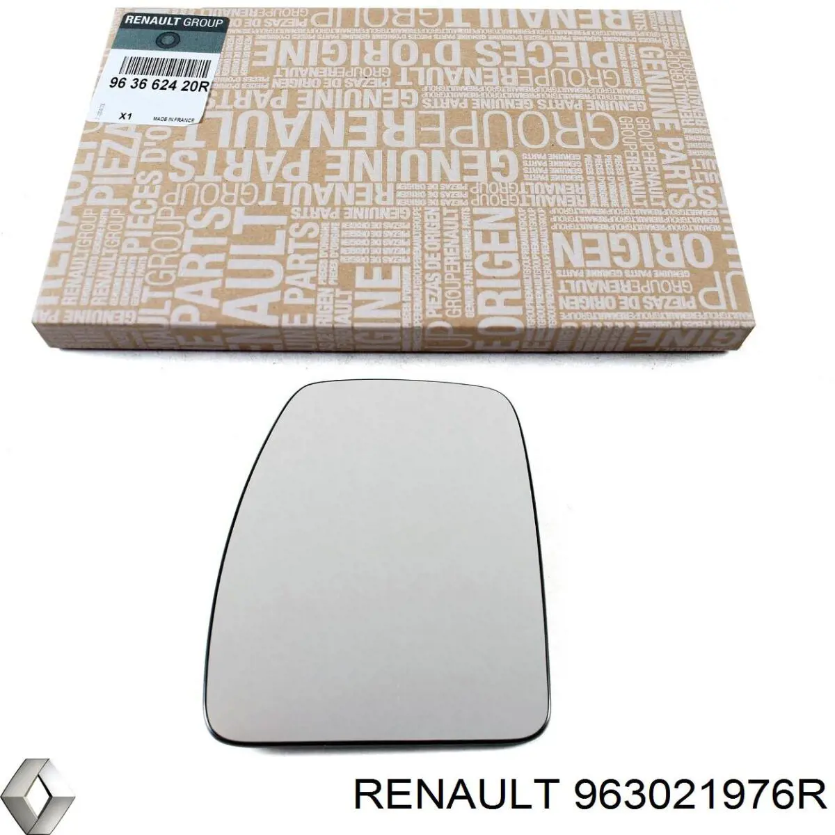 Espejo de retrovisor izquierdo 963021976R Renault (RVI)