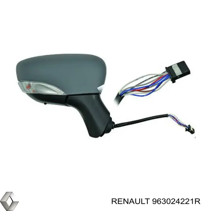 963024221R Renault (RVI) espejo retrovisor izquierdo