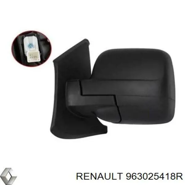 963025418R Renault (RVI) espejo retrovisor izquierdo