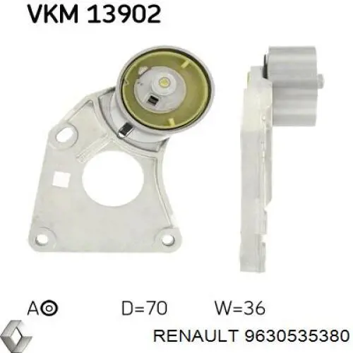 9630535380 Renault (RVI) Tensor, correa dentada