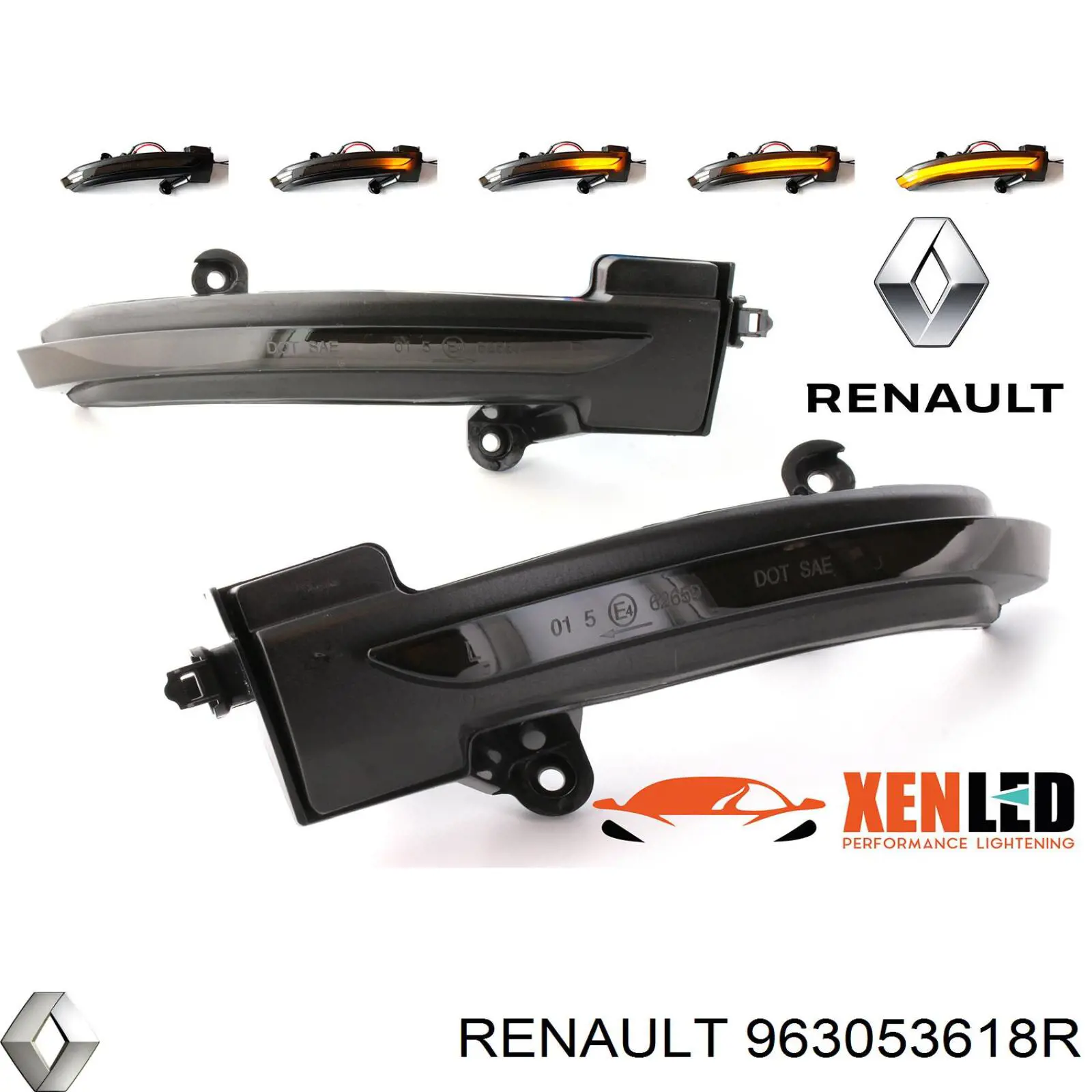 Comprar 963053618R Renault (RVI) Luz intermitente del espejo retrovisor derecho