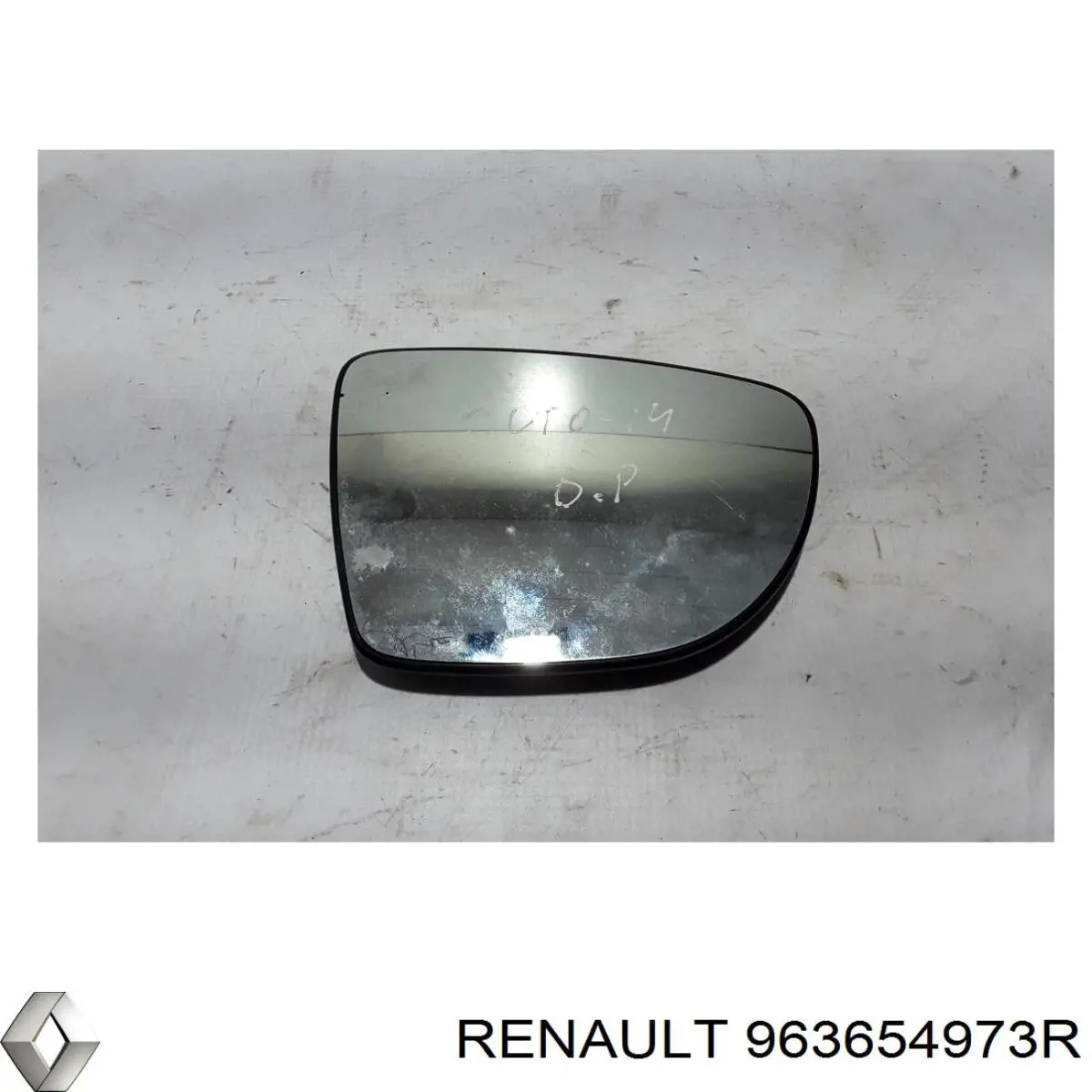 Cristal de espejo retrovisor derecho Renault (RVI) 963654973R precio, desde 13,86 EUR