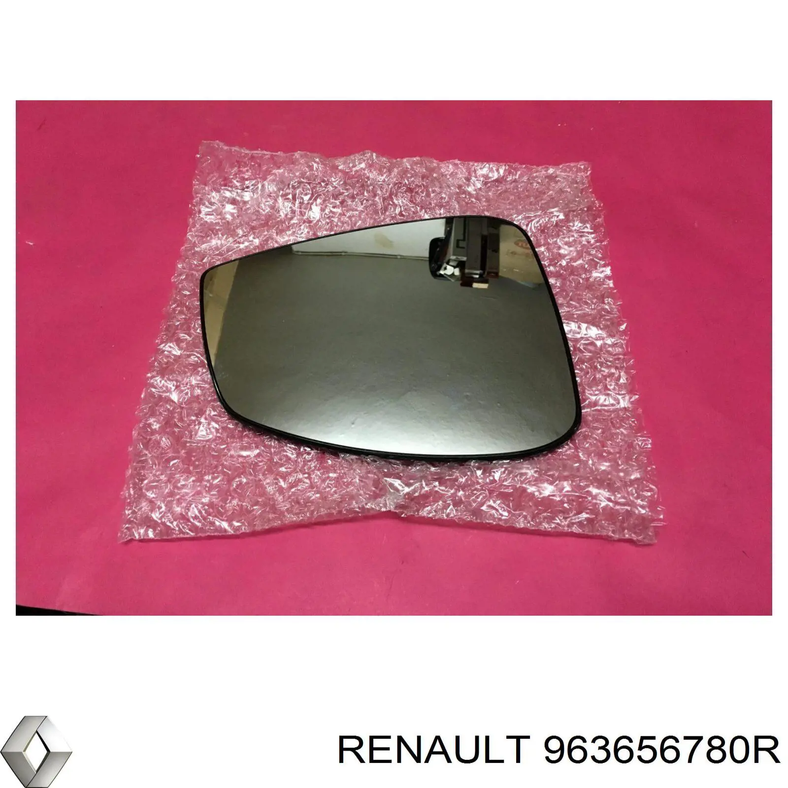 963656780R Renault (RVI) cristal de espejo retrovisor exterior derecho