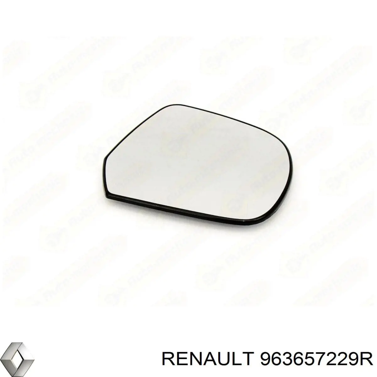 963657229R Renault (RVI) Cristal de espejo retrovisor derecho