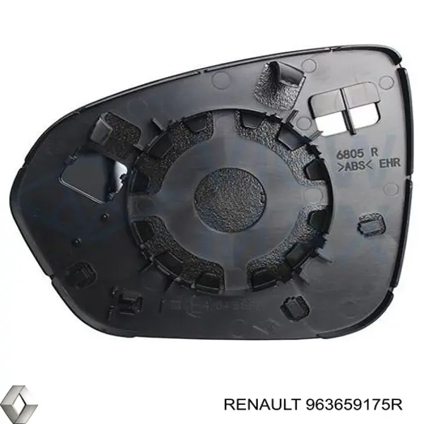 963659175R Renault (RVI) cristal de espejo retrovisor exterior derecho