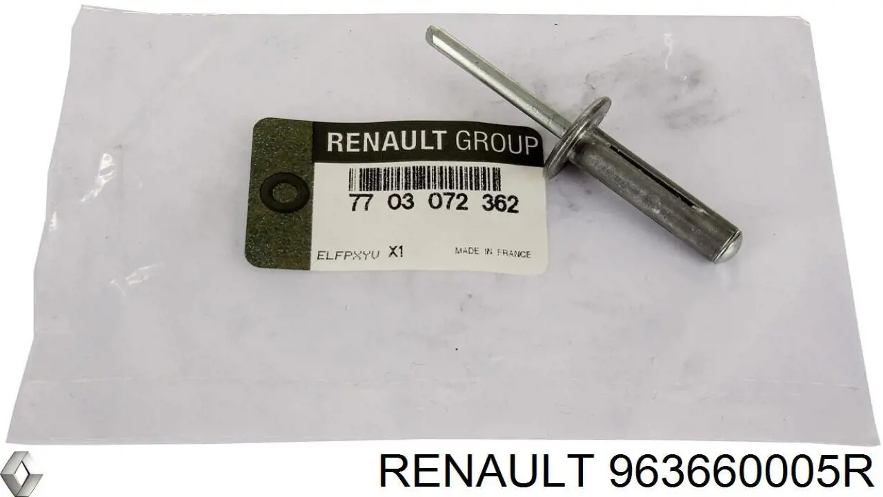 963660005R Renault (RVI) cristal de espejo retrovisor exterior izquierdo