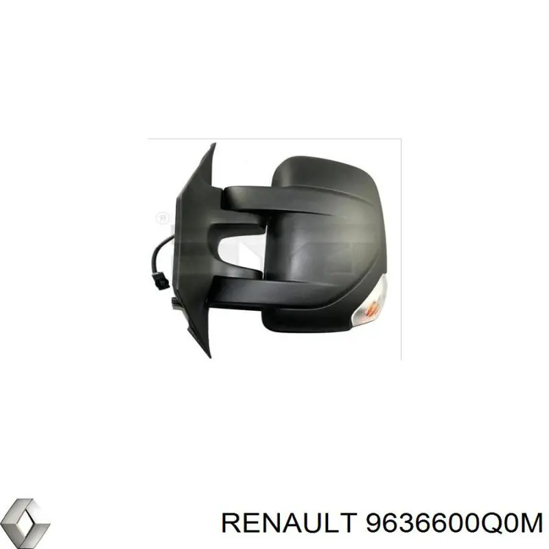9636600Q0M Renault (RVI) Cristal de espejo retrovisor exterior izquierdo