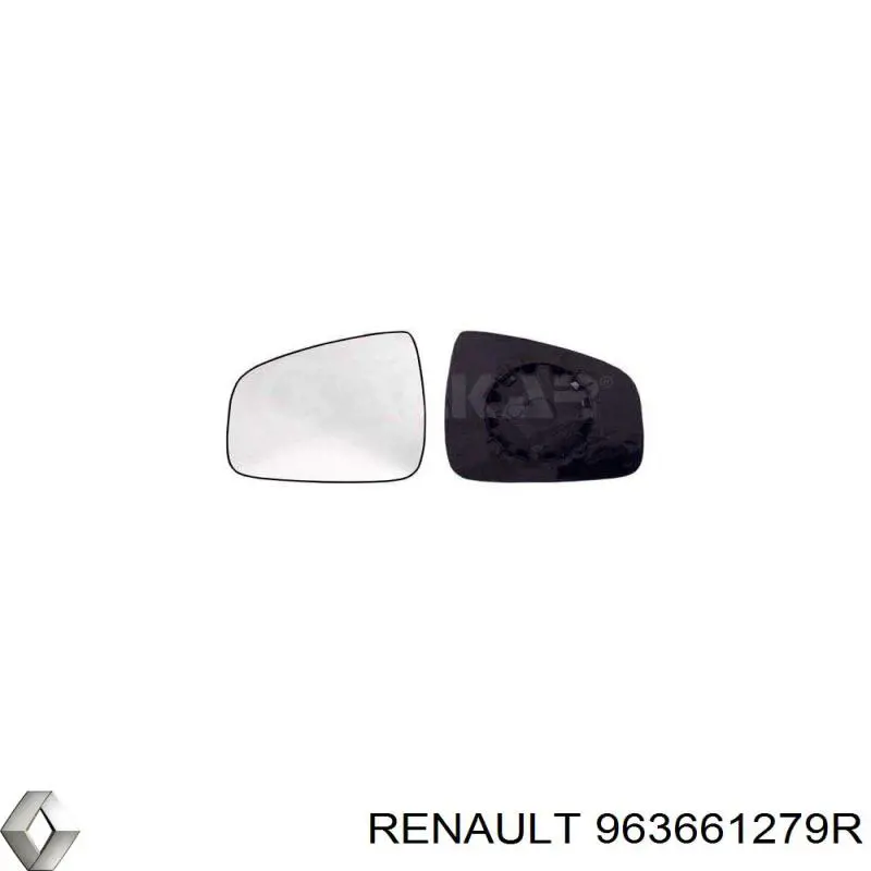 963661279R Renault (RVI) cristal de espejo retrovisor exterior izquierdo