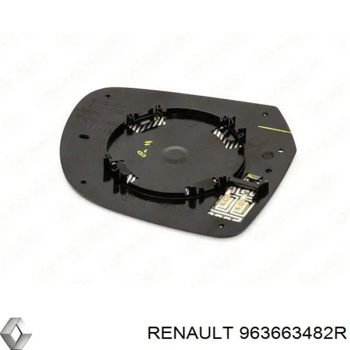 963661HB0B Renault (RVI) cristal de espejo retrovisor exterior izquierdo