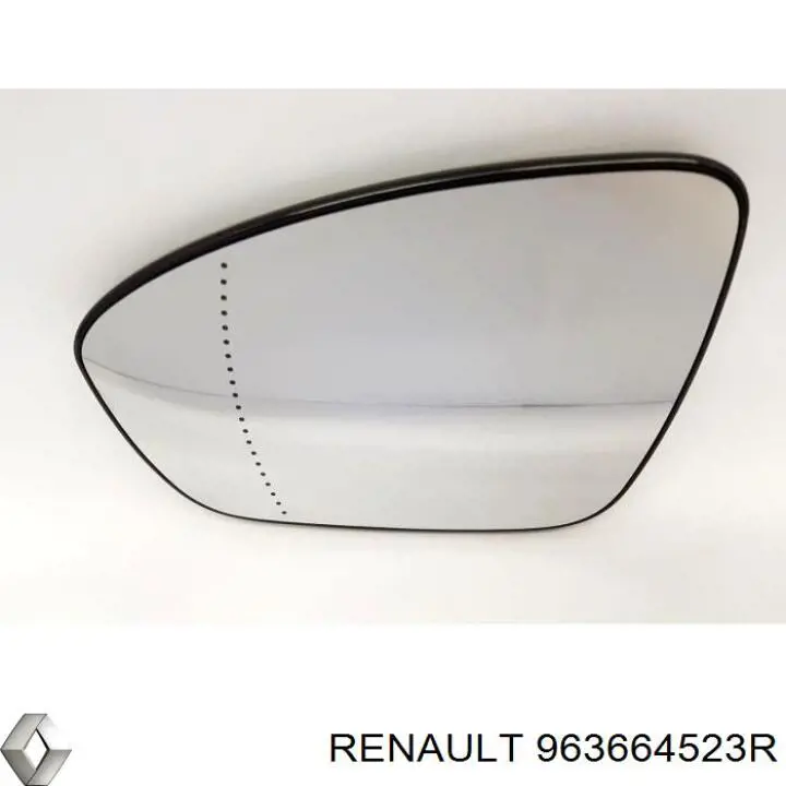 963664523R Renault (RVI) cristal de espejo retrovisor exterior izquierdo