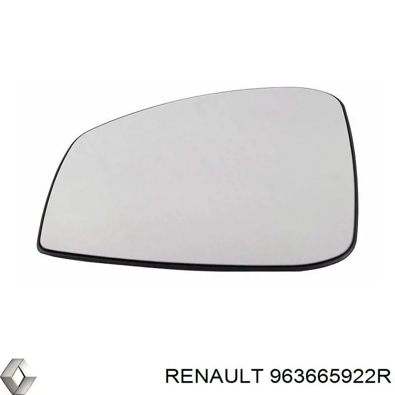 963665922R Renault (RVI) cristal de espejo retrovisor exterior izquierdo