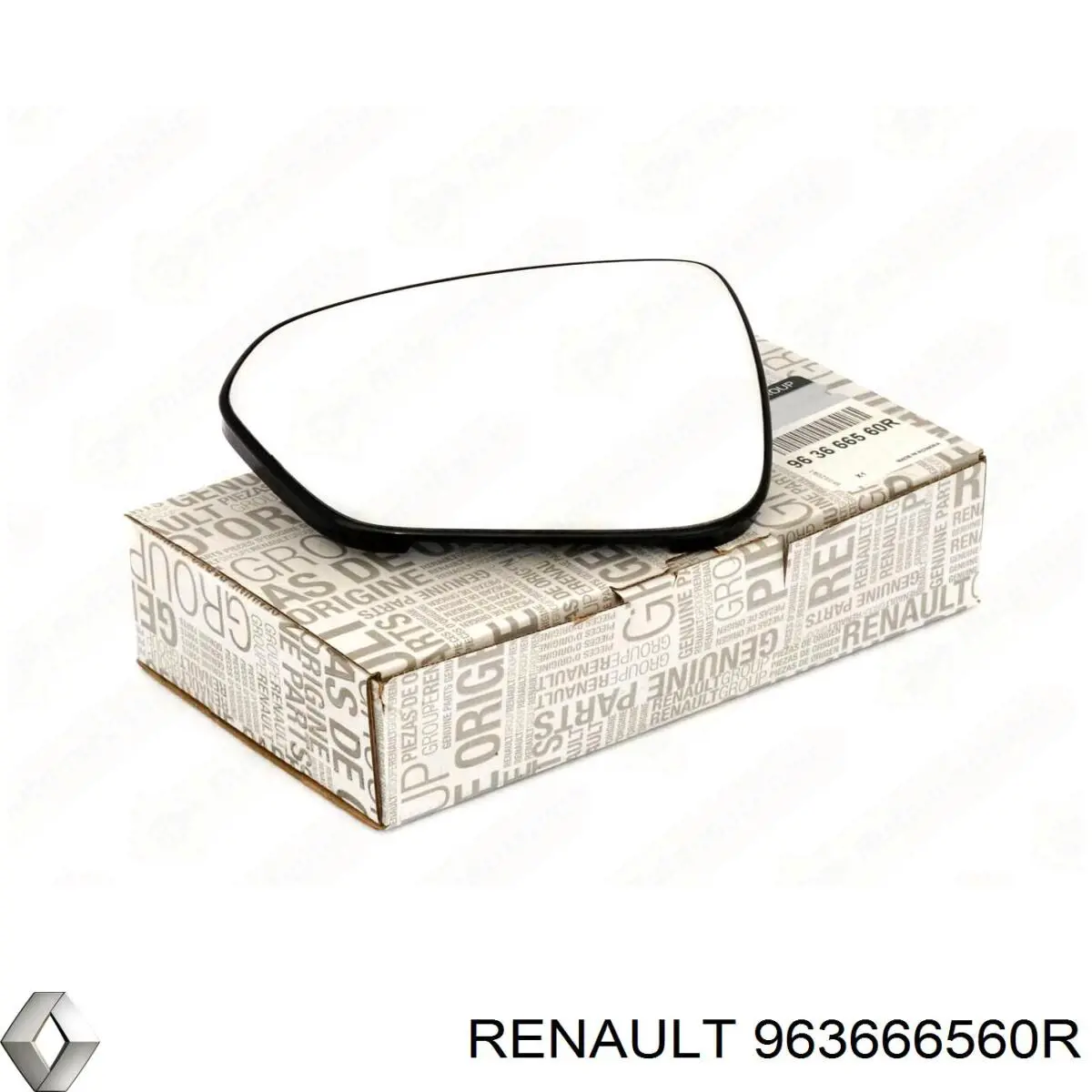 963666560R Renault (RVI) Cristal de espejo retrovisor exterior izquierdo