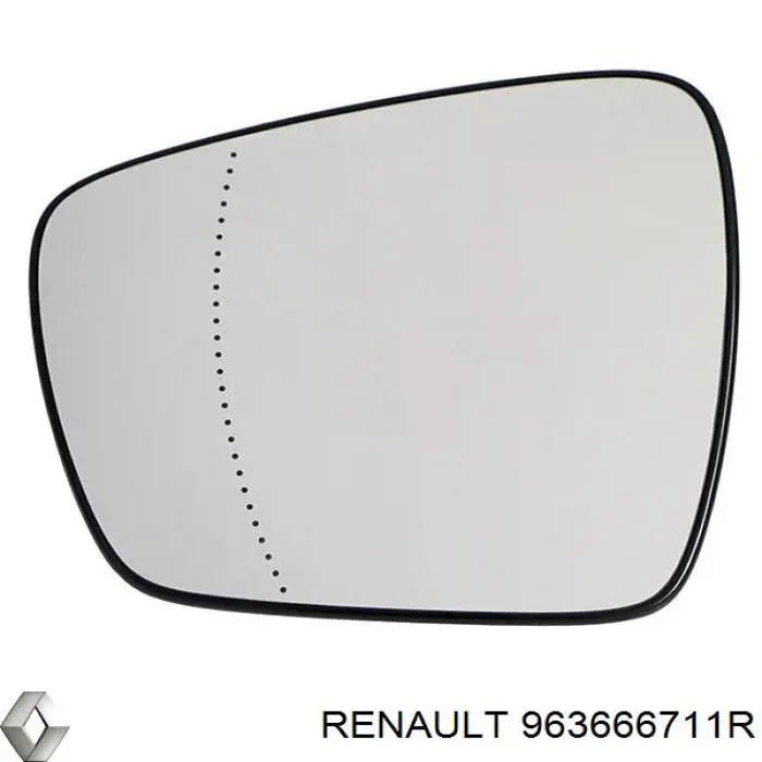 Cristal de espejo retrovisor exterior izquierdo Renault (RVI) 963666711R precio, desde 76,96 EUR