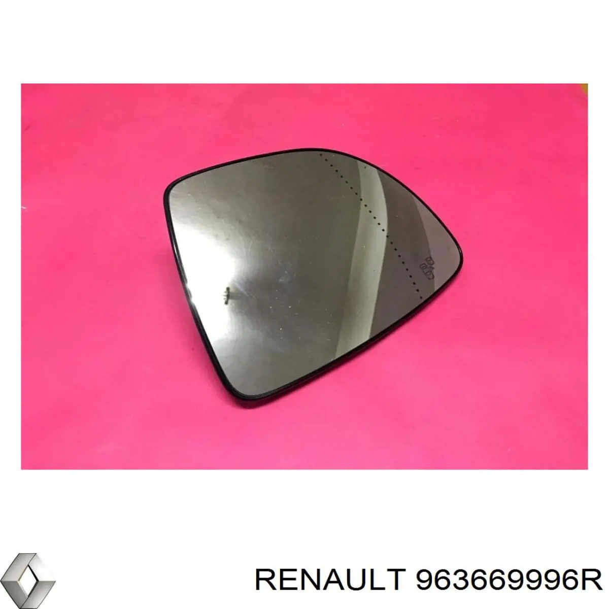 963669996R Renault (RVI) cristal de espejo retrovisor exterior izquierdo